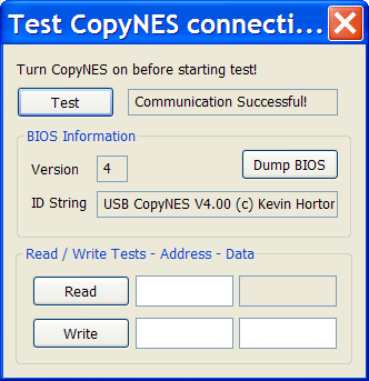 CopyNES Test Successful